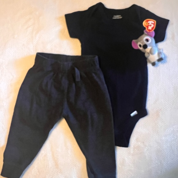 Sale Baby Boys 9 to 12 Mos Clothing Lot w Beanie Baby Toy Bundle - Picture 5 of 6